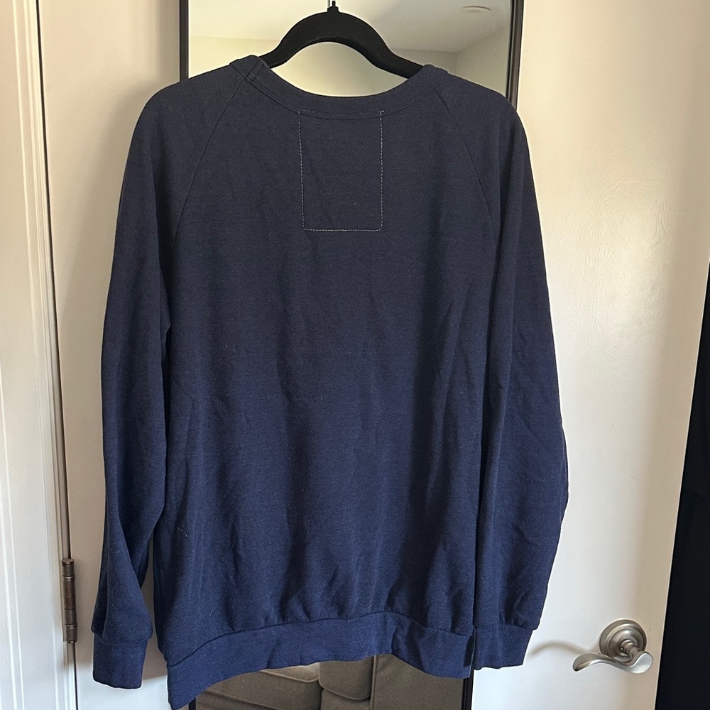 Aviator Nation Navy 5 Stripe Navy Crewneck Sweatshirt - Picture 3 of 4